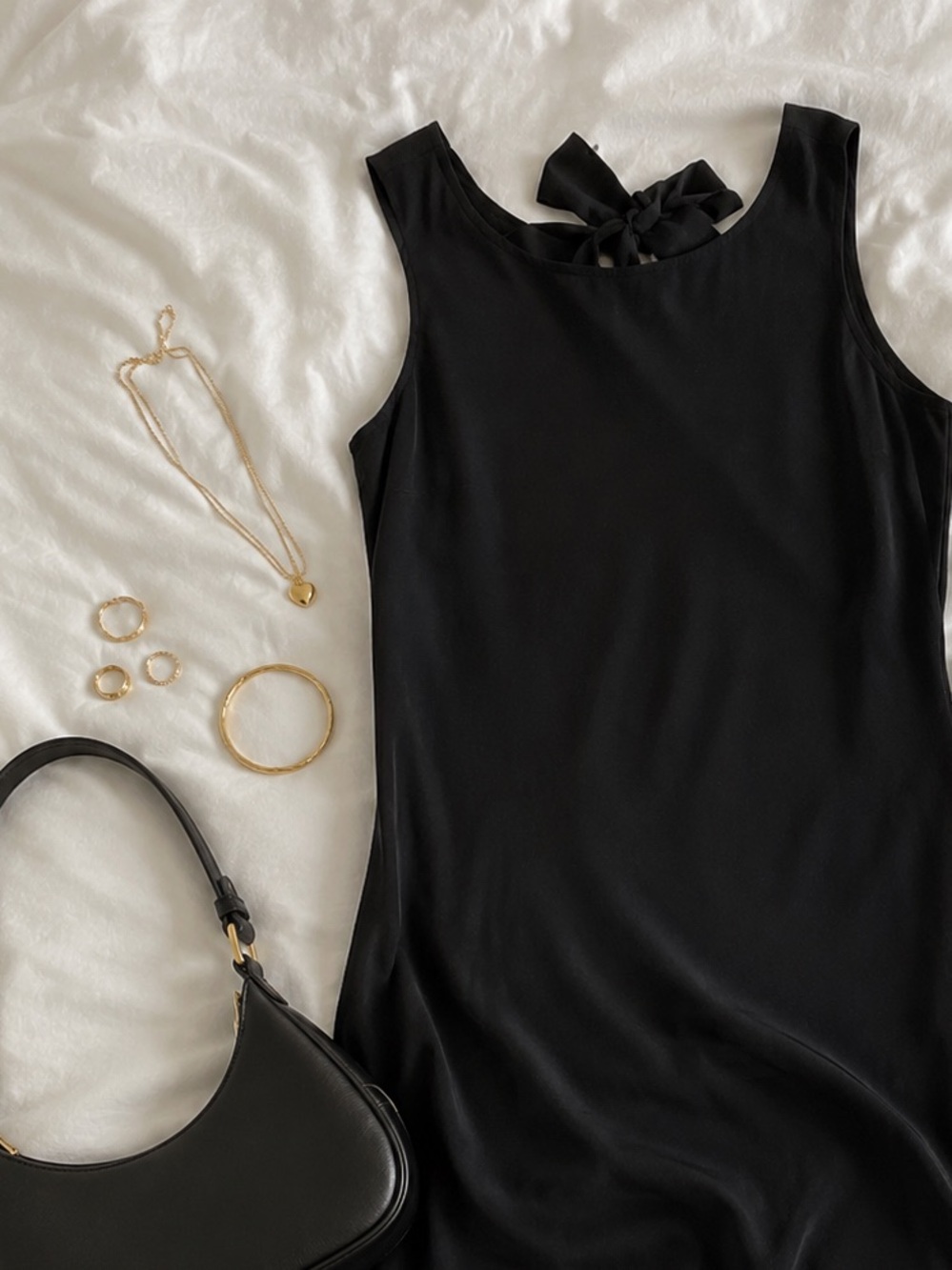 Cynthia Rowley 100% Silk Pintuck Bow Tie Back Old Money Shift Dress 4 LBD